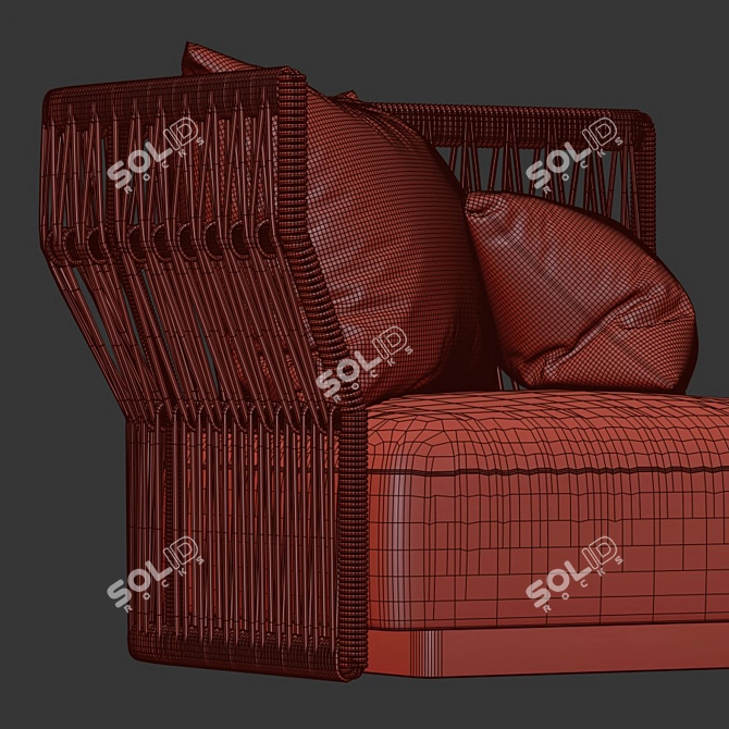 Title: Talenti CLIFF Garden Sofa 3D model image 3