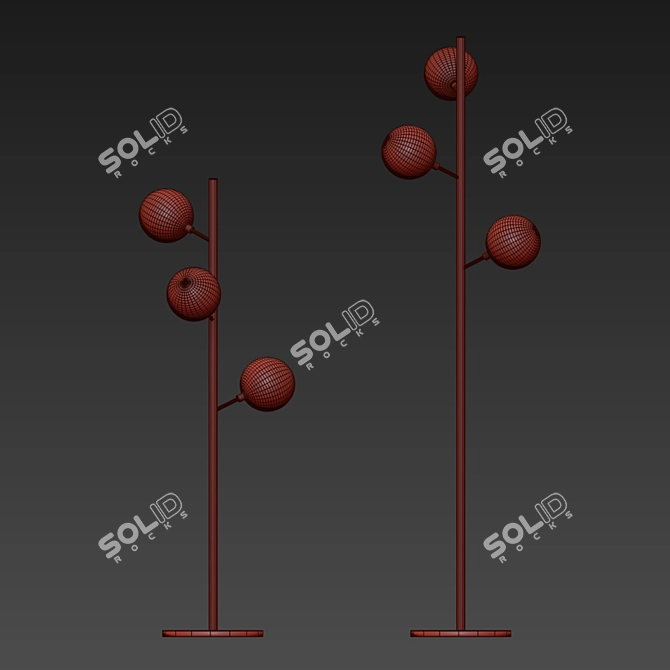 Modern Global Floor Lamp 3D model image 2