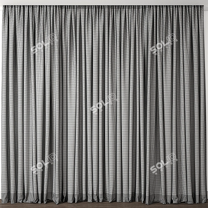 Elegant Drapery for Stunning Interiors 3D model image 2