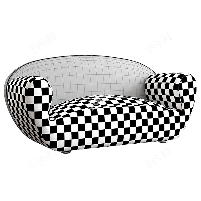 L'Agostina Sillon: Stylish Design, Timeless Elegance 3D model image 2