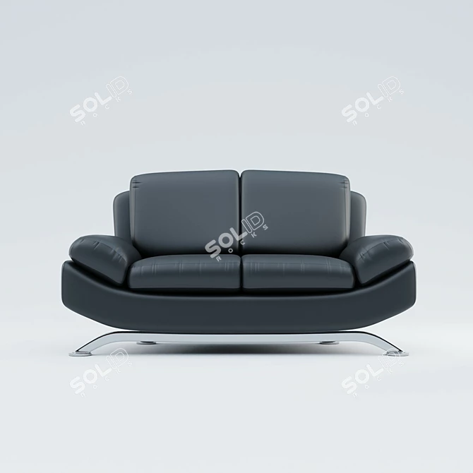 Venice Eco-Leather Sofa 3D model image 2