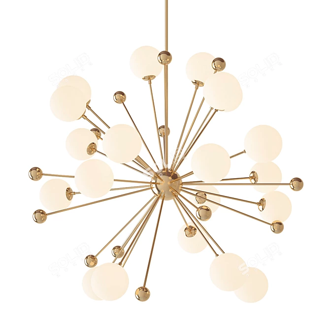 Enchanting Sputnik Cirque Chandeliers 3D model image 1