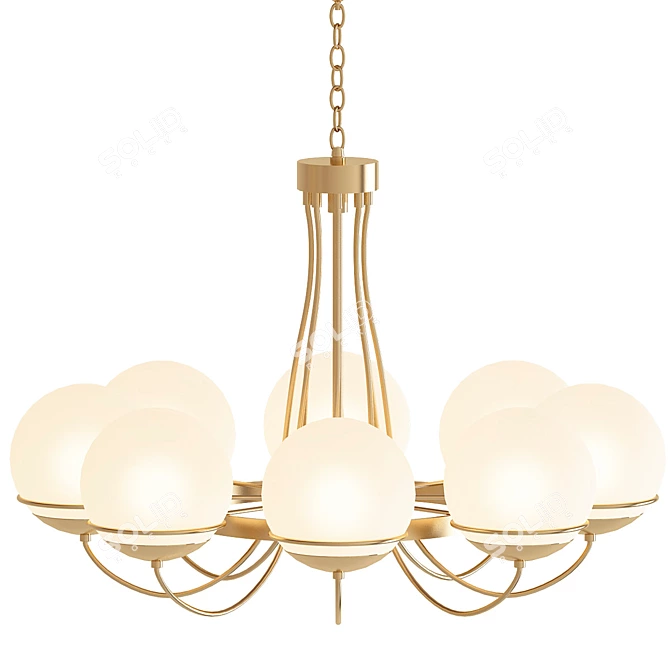 Elegant Melissa Chandelier 3D model image 1