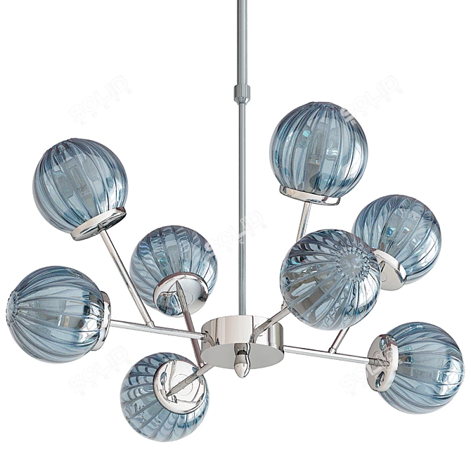 Sleek Modern Lighting: Proto Chandelier 3D model image 1
