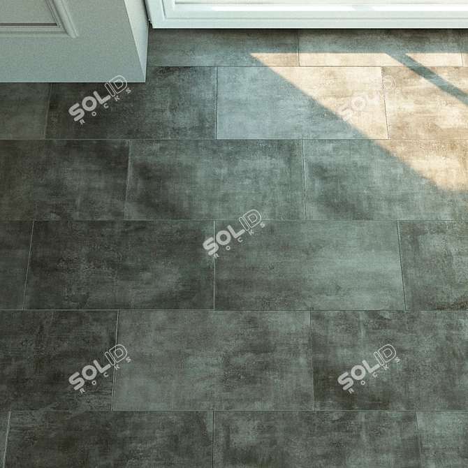 Versatile Porcelain Tile: Volume, Seamless Connection, Custom Material 3D model image 1