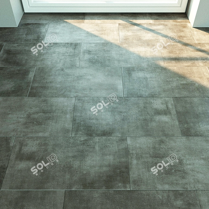 Versatile Porcelain Tile: Volume, Seamless Connection, Custom Material 3D model image 2