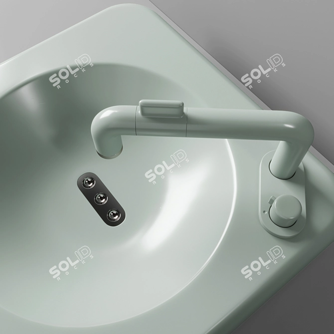  Stylish Wash Basin 3D model image 2