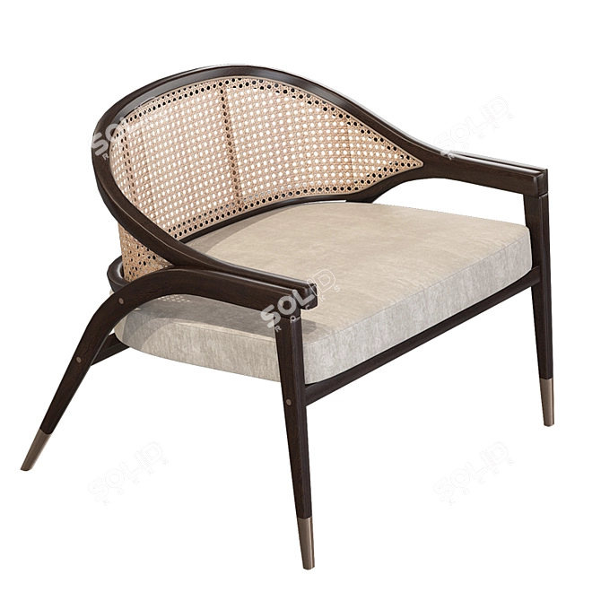 Elegant Wormley Lounge Armchair 3D model image 1