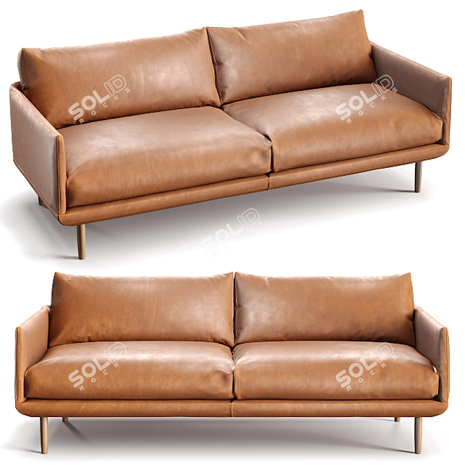 Stylish Stouby LINGER Sofa 3D model image 1