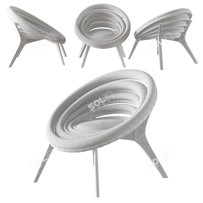 Innovative Outdoor Seating 3D model image 2