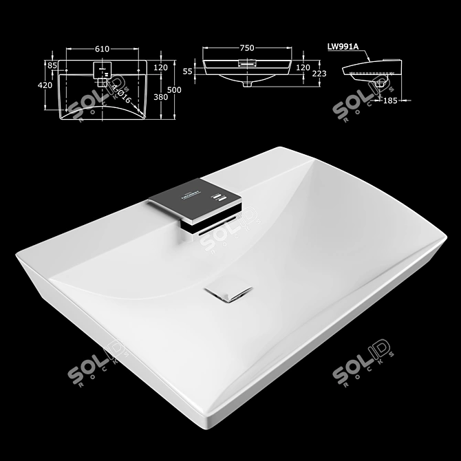 Toto Neorest Counter Lavatory 3D model image 1