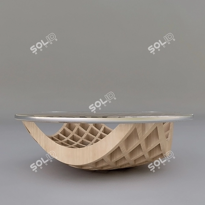 Sleek Table Set: Modern & Chic 3D model image 2