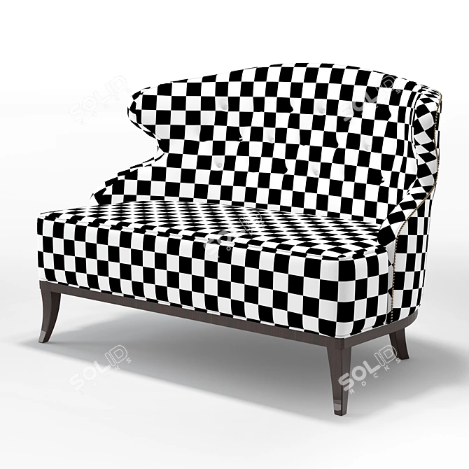 Sweet Cozy Seating: MUNNA_CANDY Loveseat 3D model image 3