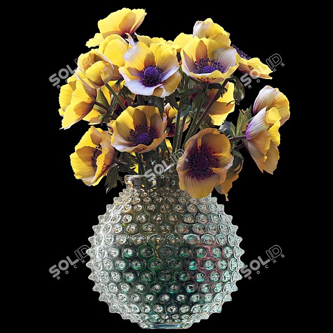 Sunshine Delight Bouquet 3D model image 1