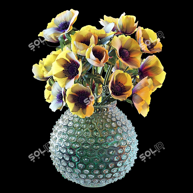 Sunshine Delight Bouquet 3D model image 2