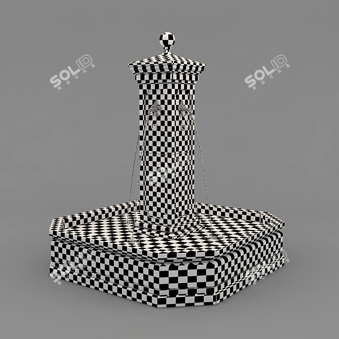 Versatile Garden Fountain 3D model image 3