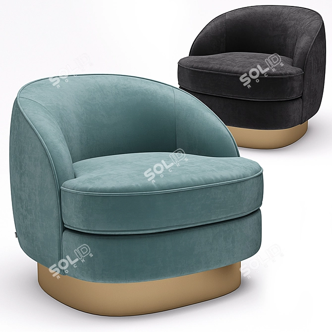 Eichholtz Bastide Chair: Elegant Comfort 3D model image 1