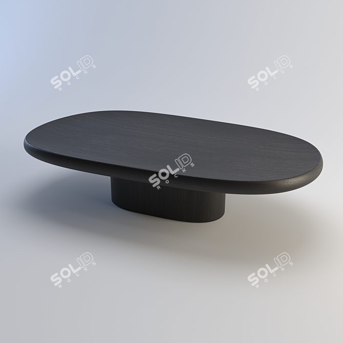 Modern Black Coffee Table - Ronan&Erwan Bouroullec 3D model image 1