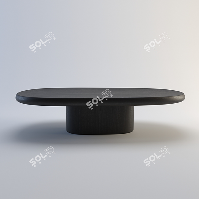 Modern Black Coffee Table - Ronan&Erwan Bouroullec 3D model image 2
