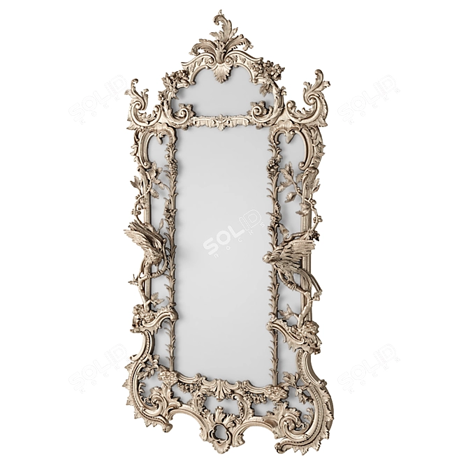 Eleanor Romano Home Mirror - Handcrafted Décor 3D model image 3