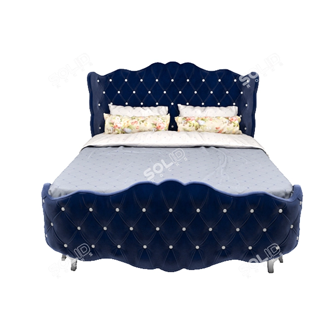 Luxurious Farfalla Bed: Indulge in Haute House Comfort 3D model image 2