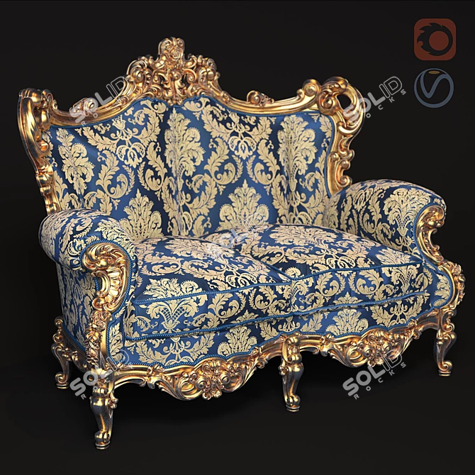 Elegant Varie Sofa: Classic Design 3D model image 1