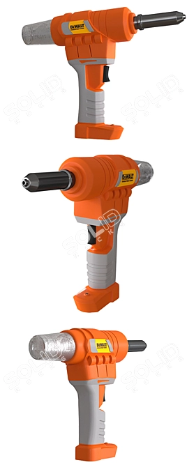 Versatile Rivet Gun Tool 3D model image 2