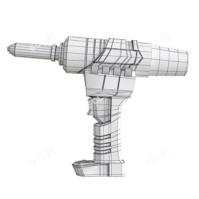 Versatile Rivet Gun Tool 3D model image 3