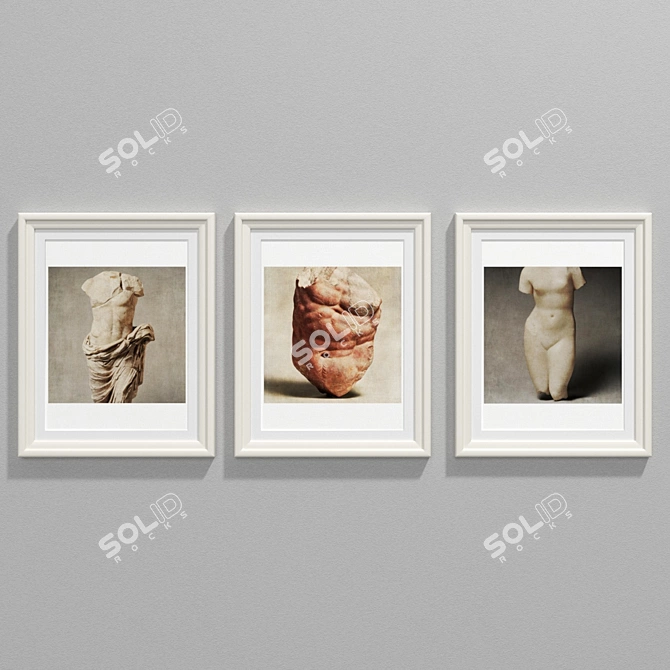 Modern Style Art Collection №52 3D model image 1