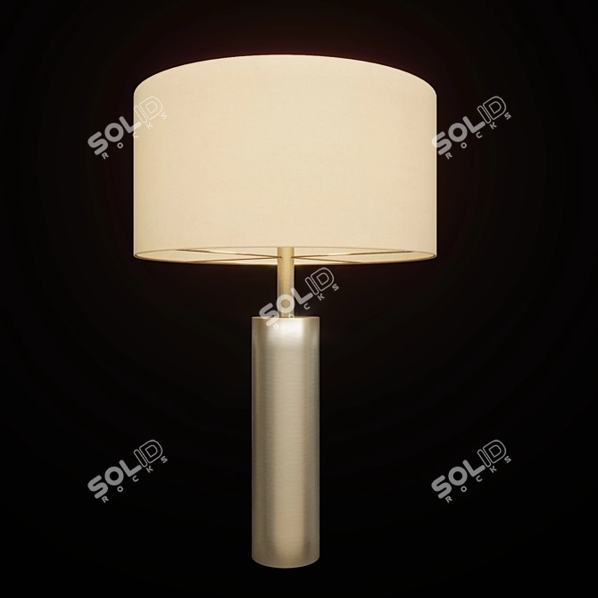 Turia Lamp: Elegant Metal Table Light 3D model image 1