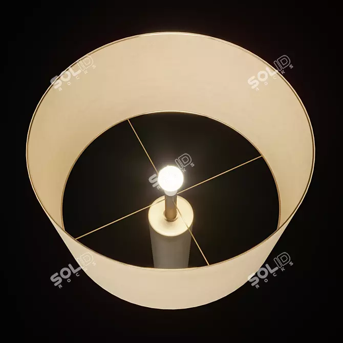 Turia Lamp: Elegant Metal Table Light 3D model image 2