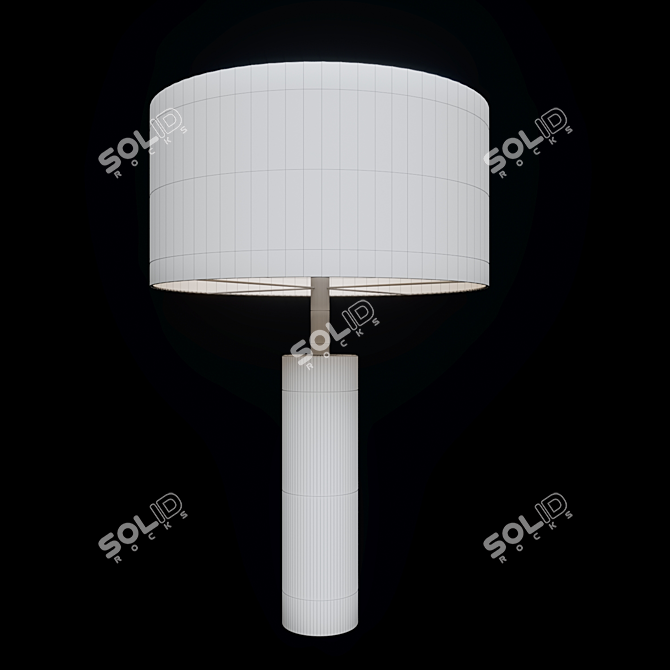 Turia Lamp: Elegant Metal Table Light 3D model image 3