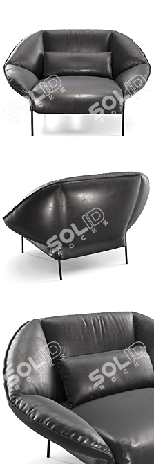 Elegantly Curved PAIPAÏ Chair 3D model image 2