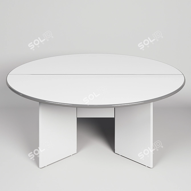 Elegant Extendable Antella Dining Table 3D model image 2