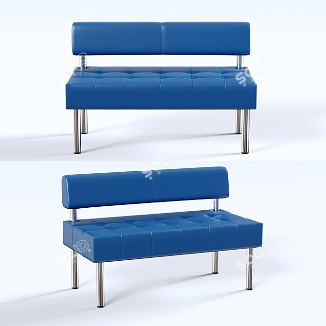 Russian Made Business 2-Seat Section 3D model image 1