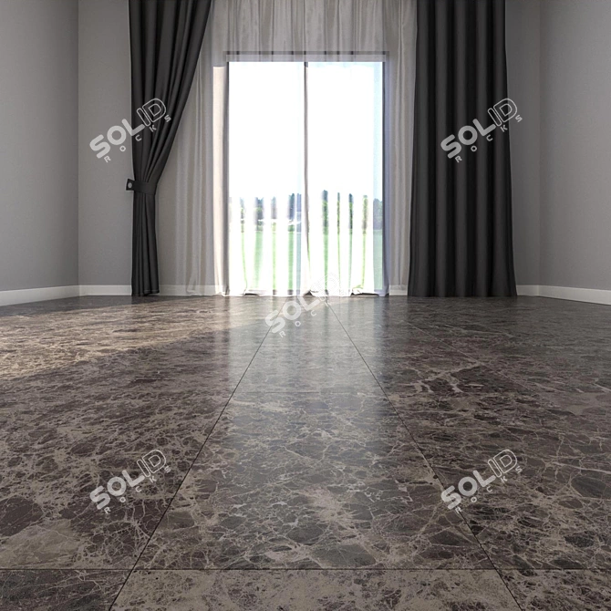 Luxury Marble Floor Tiles 3D model image 3