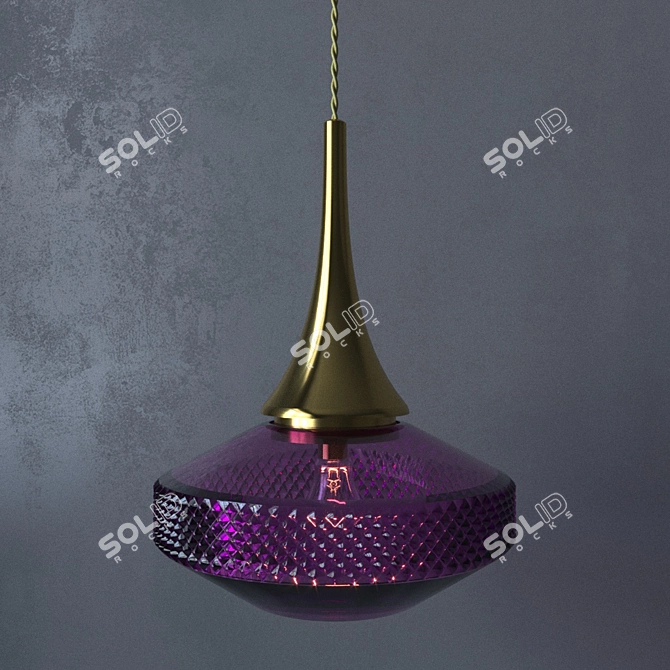 Elegant Lily Sirah Pendant 3D model image 1