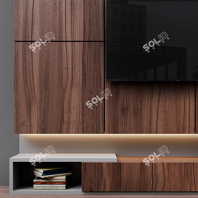 Zone21 TV Stand 3D model image 3