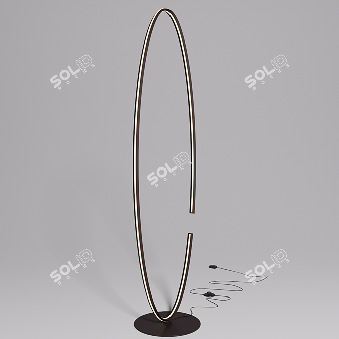 Metal Fixture with Dual Light Direction & LED Module 3D model image 1
