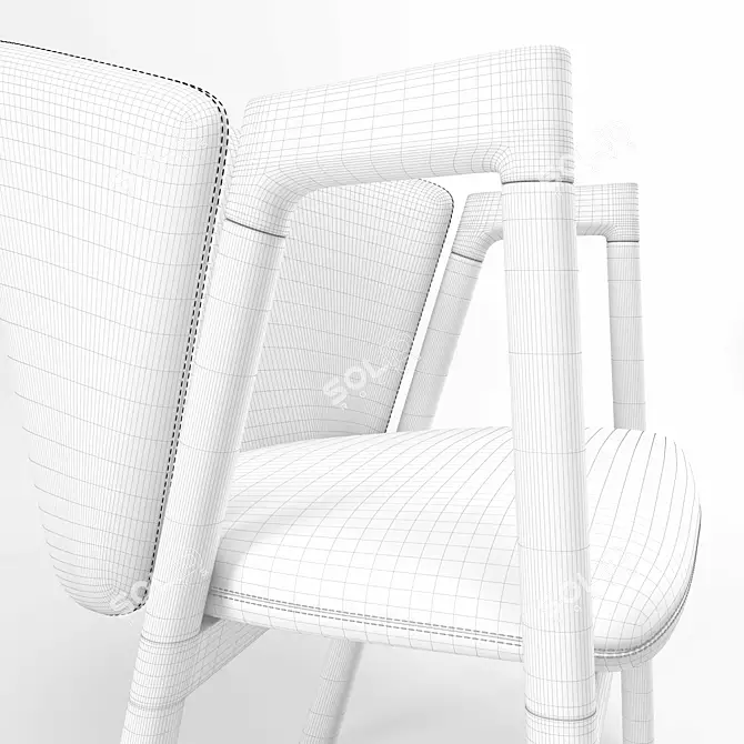 Bensen Pub Chair: Sleek and Stylish Seating 3D model image 3