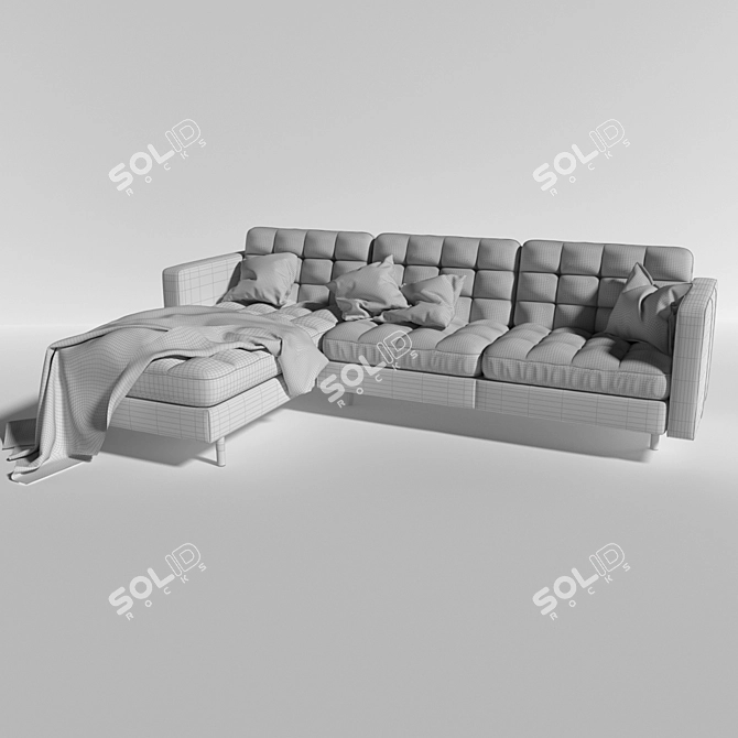 Luxurious Landskrona Sofa: Comfy and Stylish 3D model image 2