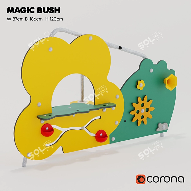 Enchanted Magic Bush Playground Equipment 3D model image 1