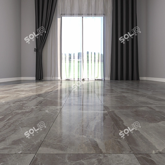 Luxury Marble Floor Tiles 3D model image 3