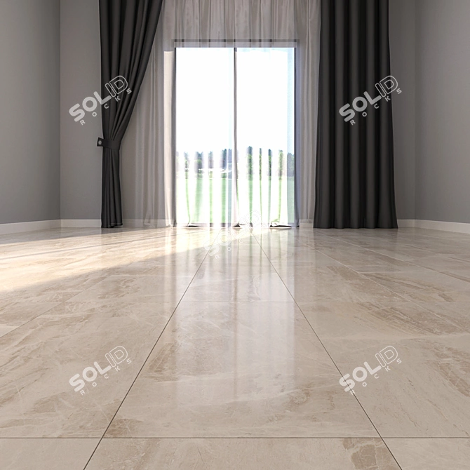 Luxury Marble Floor Set 3D model image 2