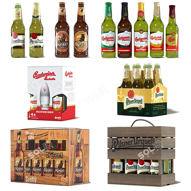 Czech Beer Variety Pack 3D model image 2