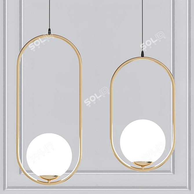 Elegant B.LUX Pendant Light 3D model image 1
