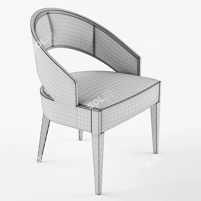 Selva Peggy Leather Chair 3D model image 3