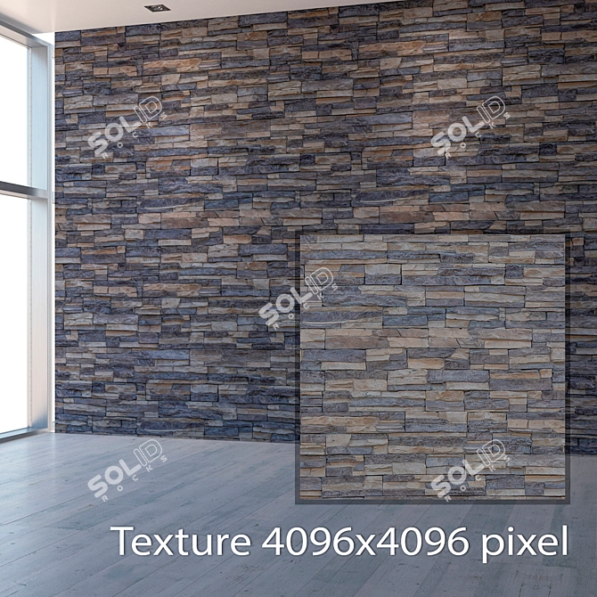 Raw Stone Texture Set 3D model image 2