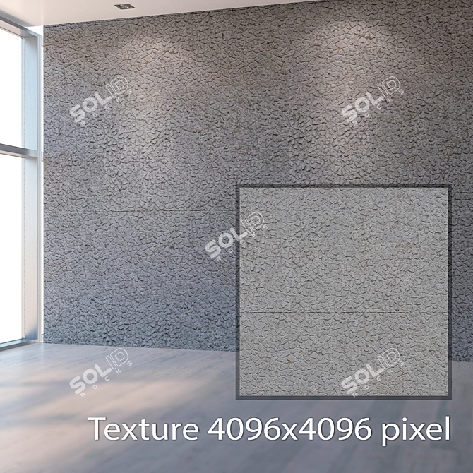 Seamless Stone Gray Texture 3D model image 2