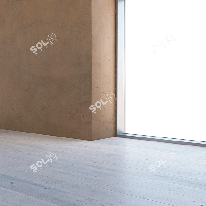 Seamless Beige Plaster Texture 3D model image 3